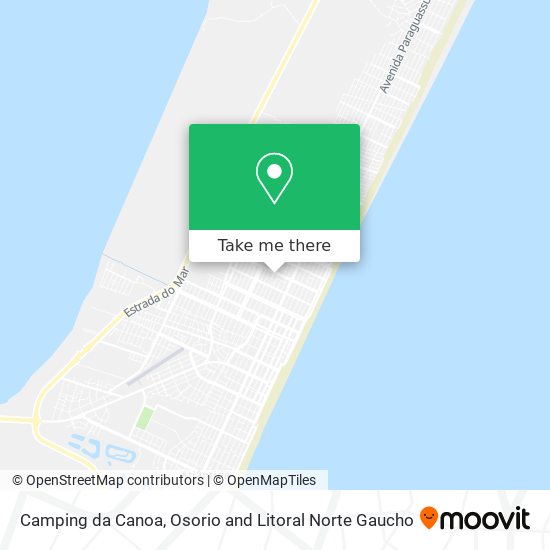 Camping da Canoa map
