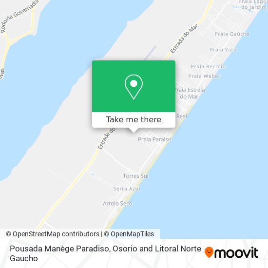Pousada Manège Paradiso map