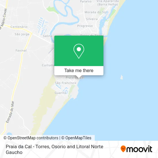 Praia da Cal - Torres map