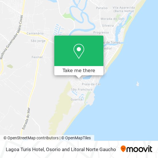 Lagoa Turis Hotel map