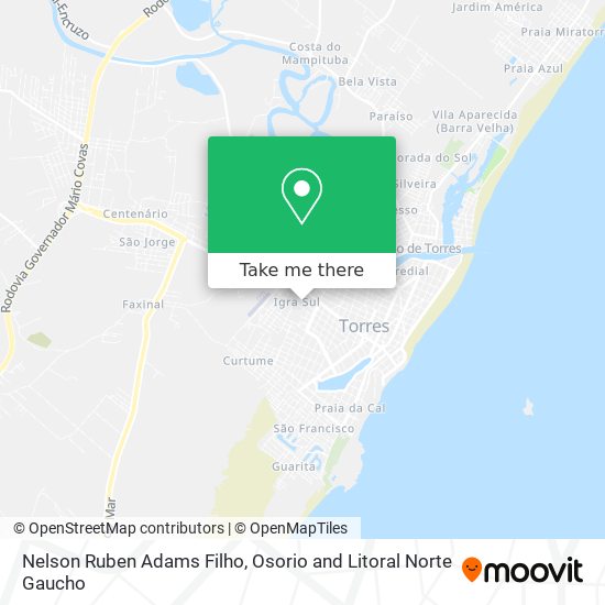 Nelson Ruben Adams Filho map