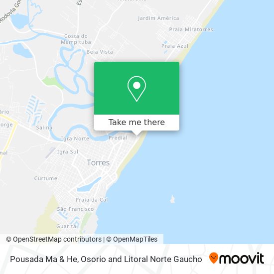 Pousada Ma & He map