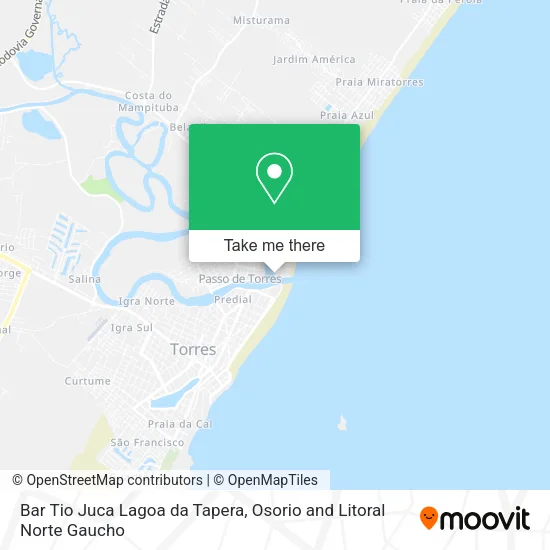 Bar Tio Juca Lagoa da Tapera map