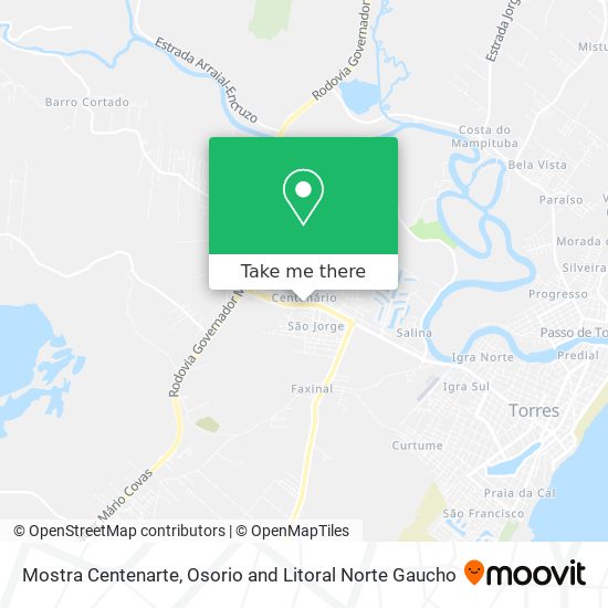 Mostra Centenarte map