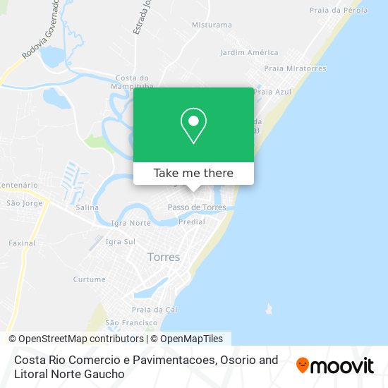 Costa Rio Comercio e Pavimentacoes map