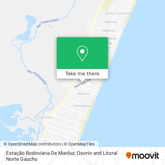 Estação Rodoviária De Mariluz map