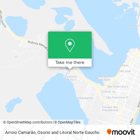 Arroio Camarão map