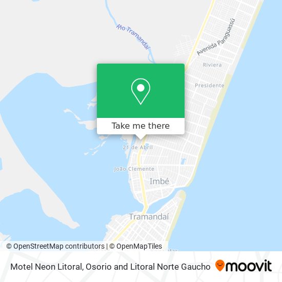 Motel Neon Litoral map