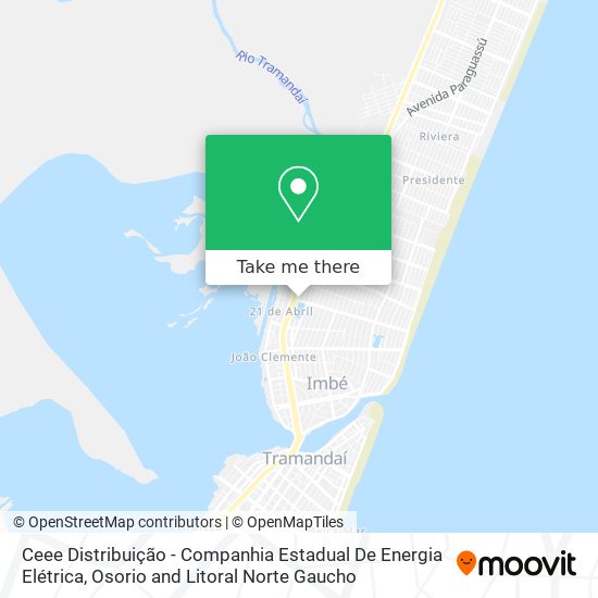 Ceee Distribuição - Companhia Estadual De Energia Elétrica map