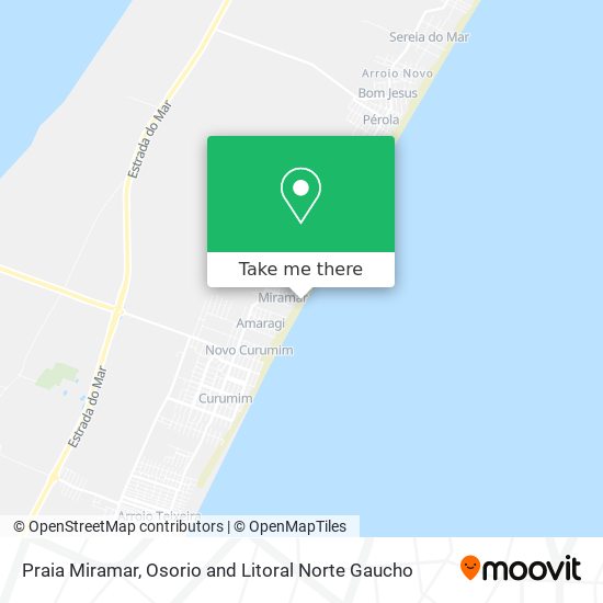 Praia Miramar map