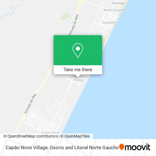 Capão Novo Village map