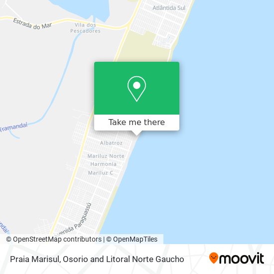 Praia Marisul map