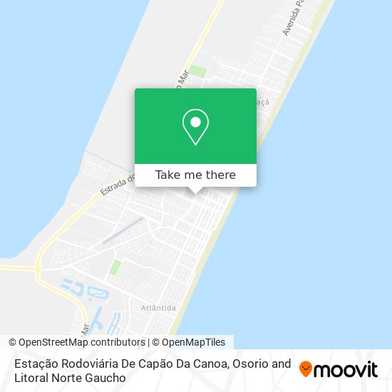 Mapa Estação Rodoviária De Capão Da Canoa