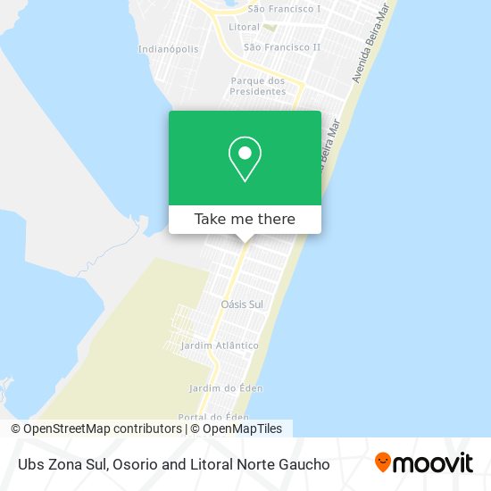 Ubs Zona Sul map