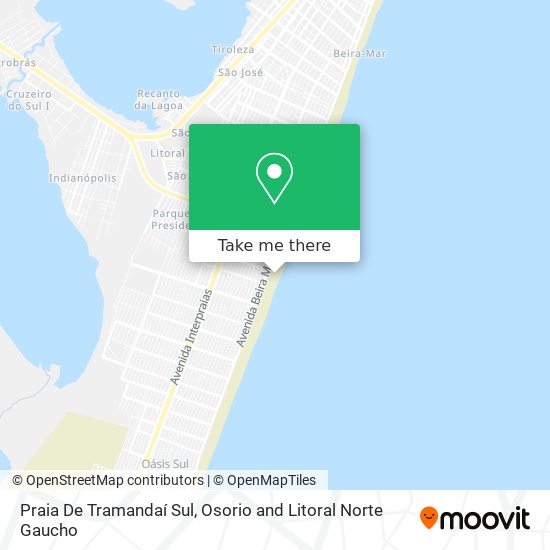 Praia De Tramandaí Sul map