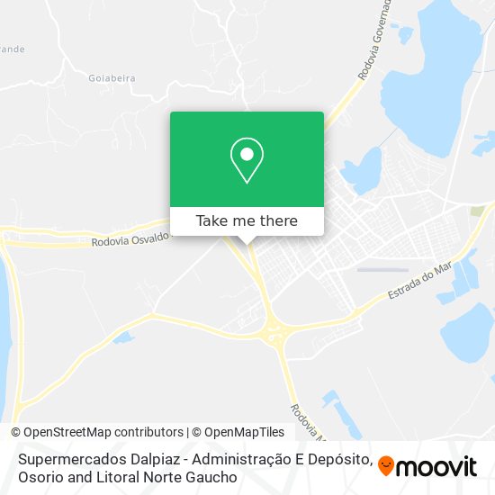 Supermercados Dalpiaz - Administração E Depósito map