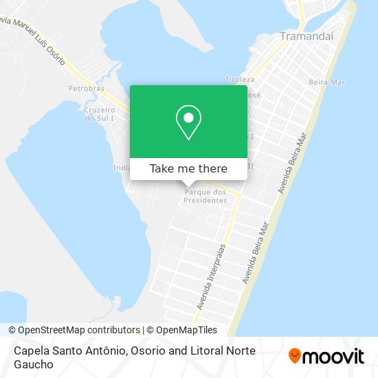 Mapa Capela Santo Antônio