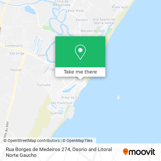 Mapa Rua Borges de Medeiros 274