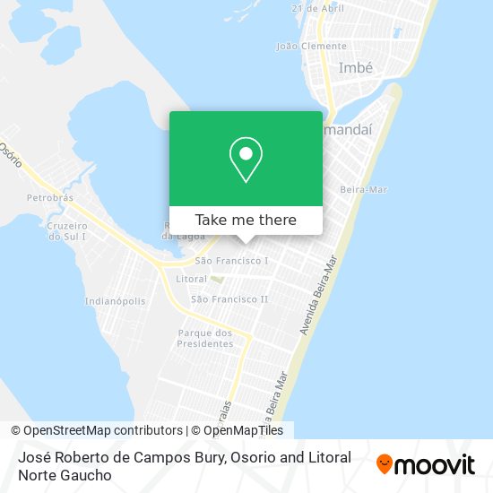 José Roberto de Campos Bury map