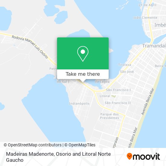 Madeiras Madenorte map