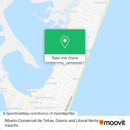 Ribeiro Comercial de Tintas map