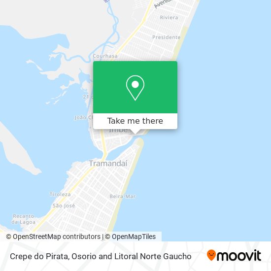 Crepe do Pirata map