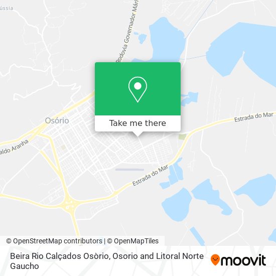 Beira Rio Calçados Osòrio map