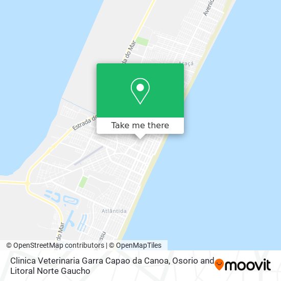 Mapa Clinica Veterinaria Garra Capao da Canoa