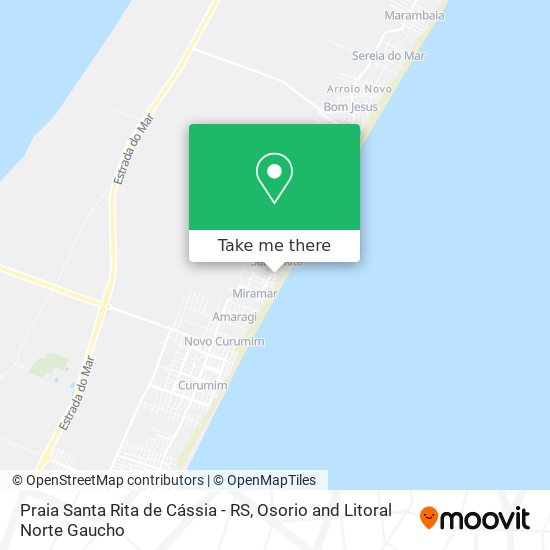 Praia Santa Rita de Cássia - RS map