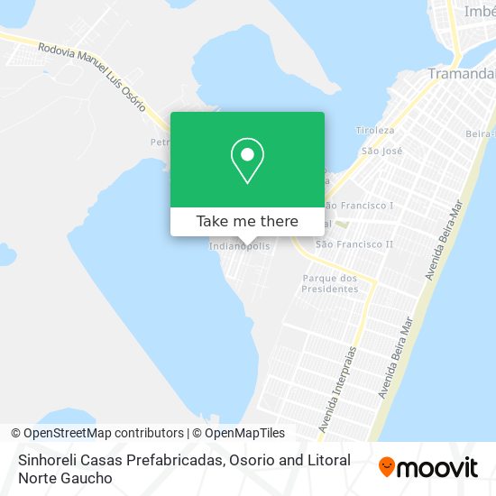Sinhoreli Casas Prefabricadas map