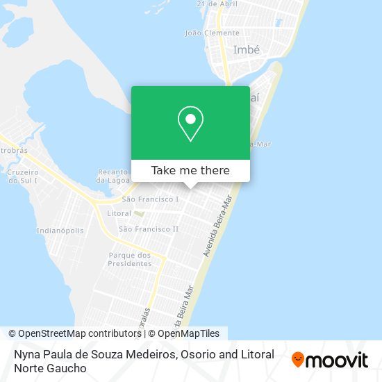 Nyna Paula de Souza Medeiros map