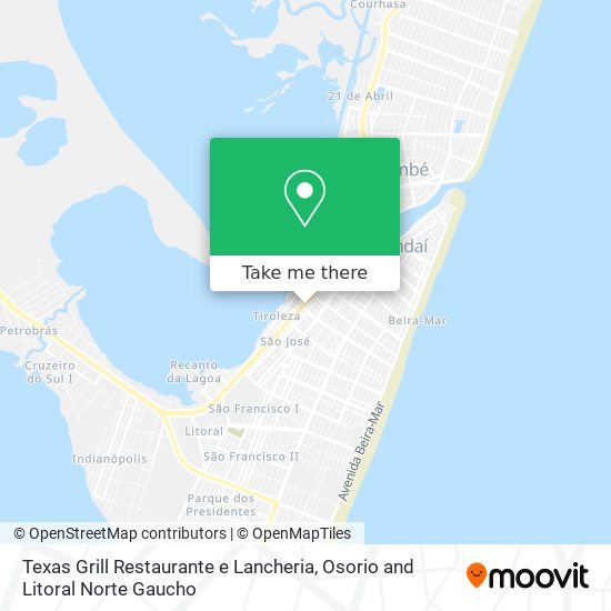 Texas Grill Restaurante e Lancheria map