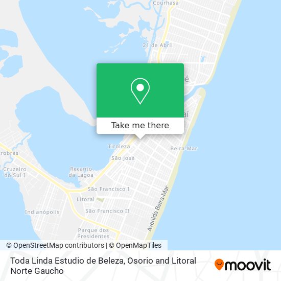 Toda Linda Estudio de Beleza map