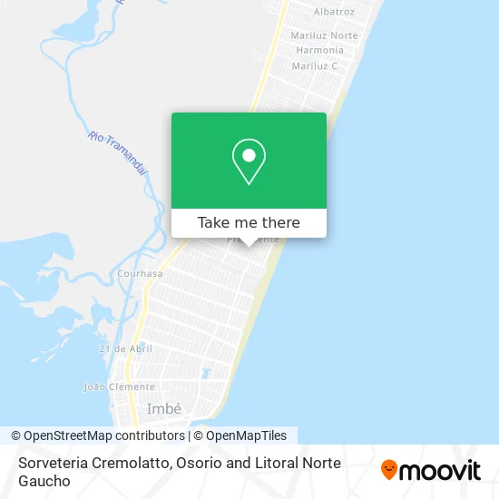 Sorveteria Cremolatto map