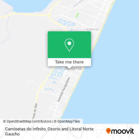 Camisetas do Infinito map