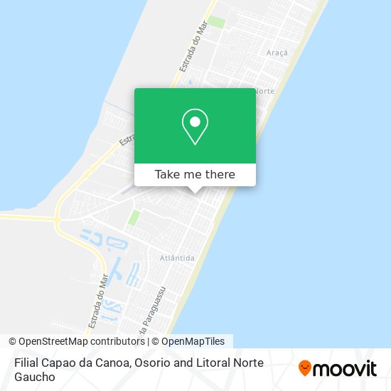 Filial Capao da Canoa map