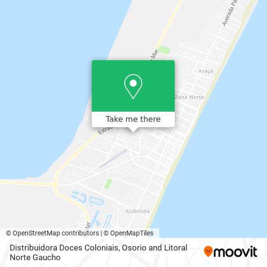 Distribuidora Doces Coloniais map