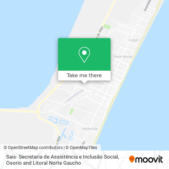 Sais- Secretaria de Assistência e Inclusão Social map