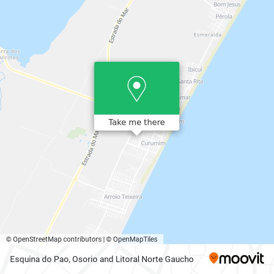 Esquina do Pao map