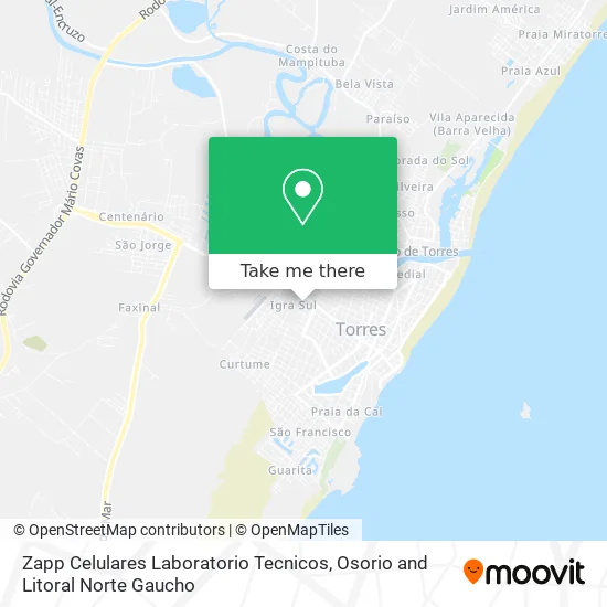 Zapp Celulares Laboratorio Tecnicos map