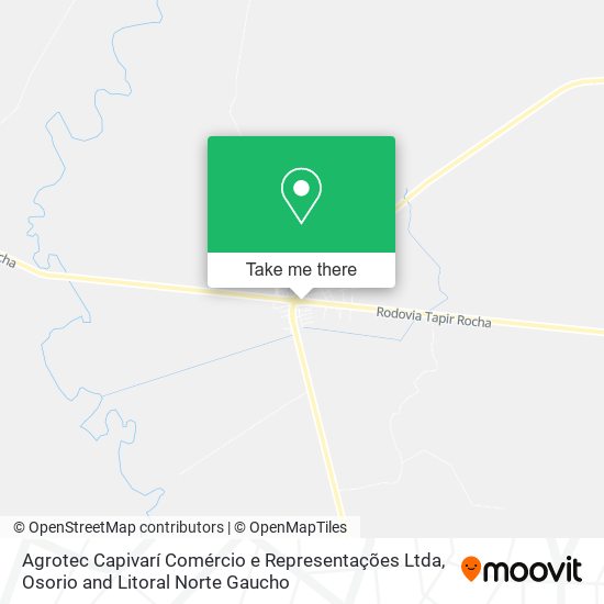 Mapa Agrotec Capivarí Comércio e Representações Ltda