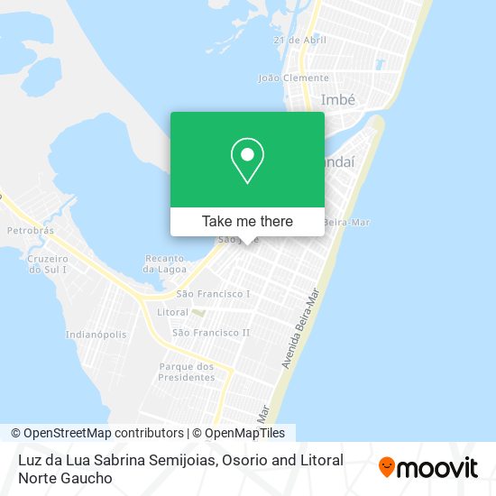 Luz da Lua Sabrina Semijoias map
