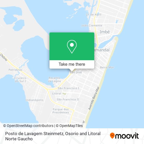 Posto de Lavagem Steinmetz map