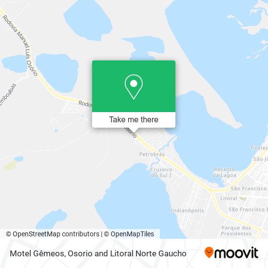 Motel Gêmeos map