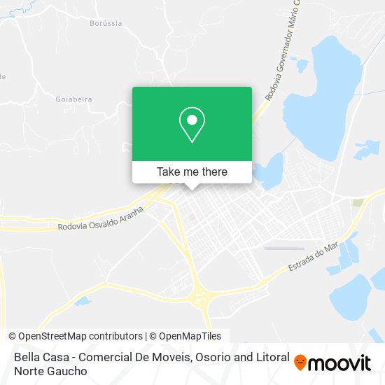 Mapa Bella Casa - Comercial De Moveis