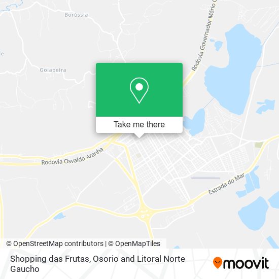 Shopping das Frutas map