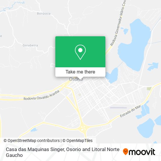 Casa das Maquinas Singer map