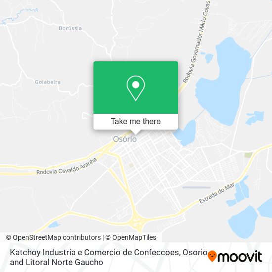 Mapa Katchoy Industria e Comercio de Confeccoes