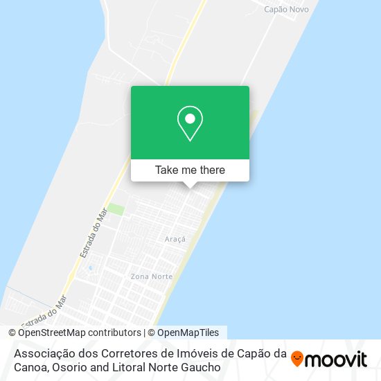 Associação dos Corretores de Imóveis de Capão da Canoa map