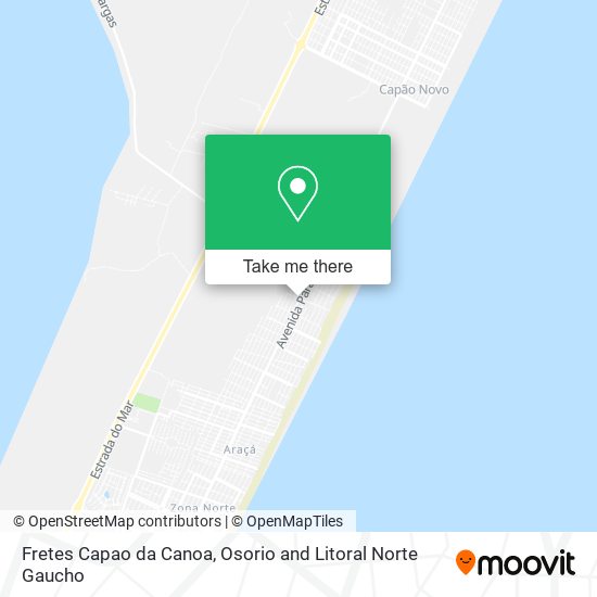 Fretes Capao da Canoa map